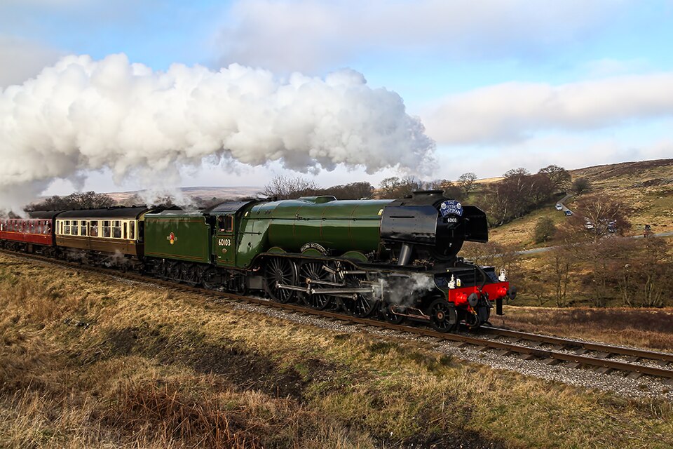 Flying Scotsman as BR 60103 at the North Yorkshire Moors Railway, 17 March 2016.
