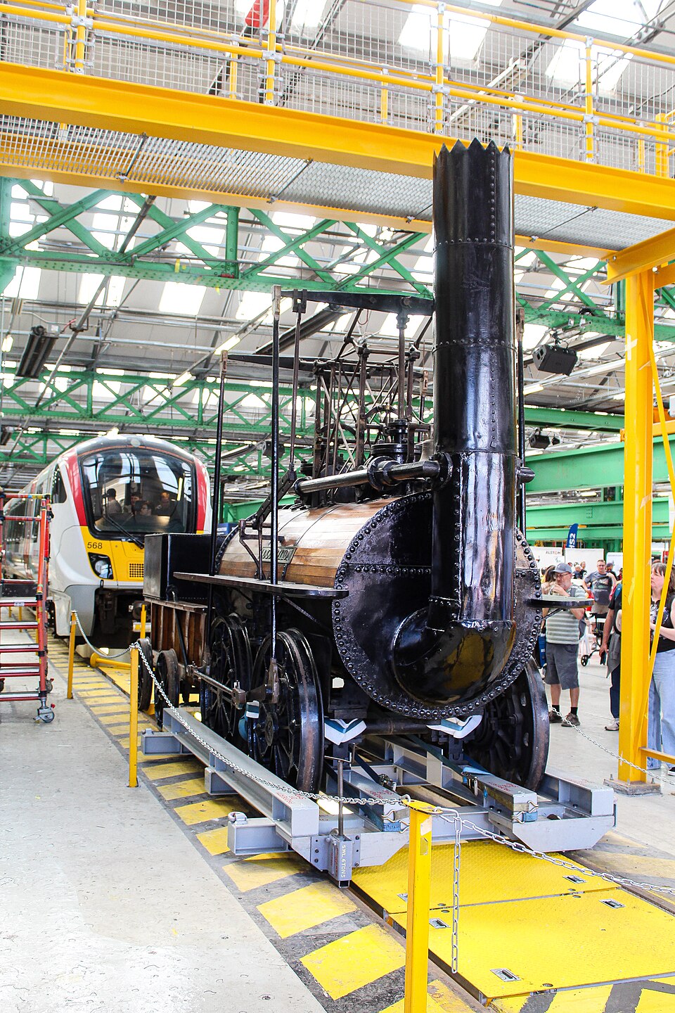 Locomotion No. 1 displayed at the Greatest Gathering, Derby, 2025.