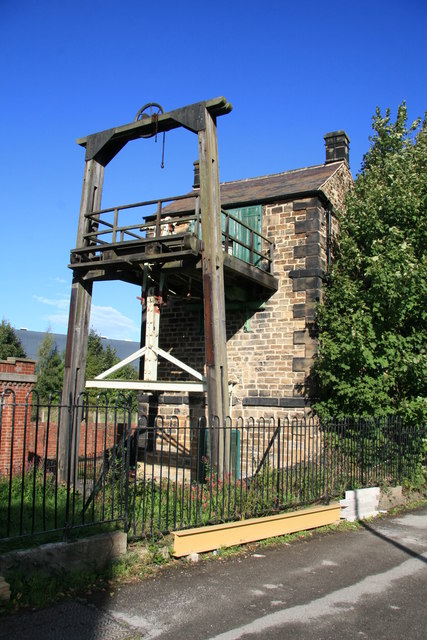 The preserved atmospheric engine at Elsecar.